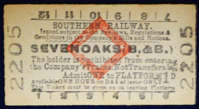 old rail ticket