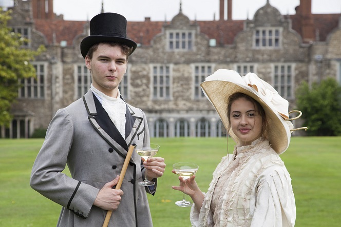 Stag Youth theatre actors at Knole House