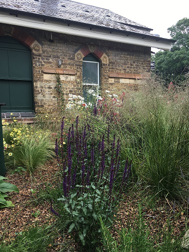 Planting at station entrance