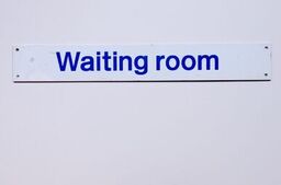 waiting room sign